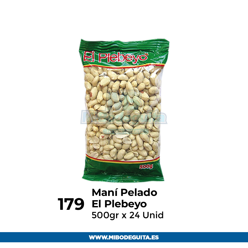 Maní Pelado El Plebeyo