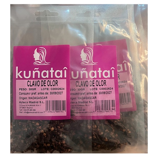 CLAVO DE OLOR 20G KUÑATAI X 6