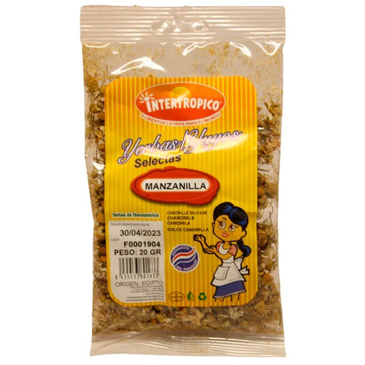 MANZANILLA DULCE INTERTROPICO 20g x 6Und