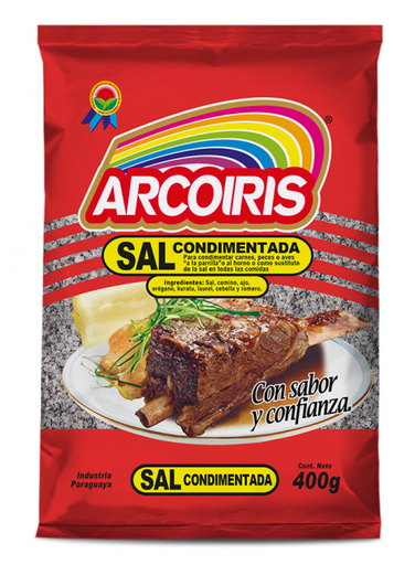 SAL CONDIMENTADA ARCO IRIS 400g X 12 UN