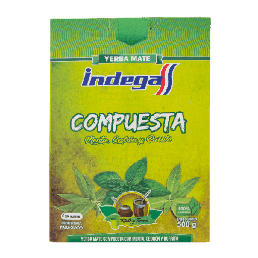 YERBA INDEGA COMPUESTA MENTA CEDRON BURRITO Cx10