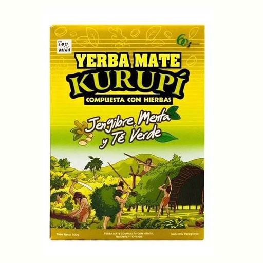 YERBA KURUPI JENGIBRE MENTA 500g Cx12