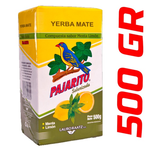 YERBA PAJARITO MENTA LIMON 500g Cx20