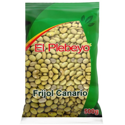 FRIJOL CANARIO PLEBEYO 500g X 30