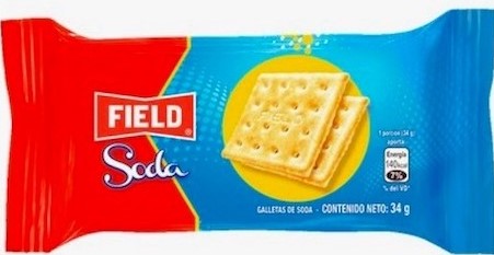GALLETA FIELD SODA X 6 DISPL