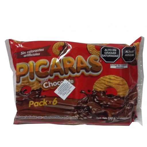 GALLETAS PICARAS 320g CHOCOLATE