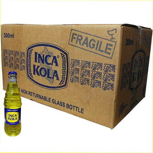 INCA KOLA BOTELLA CRISTAL 300ml Cx24