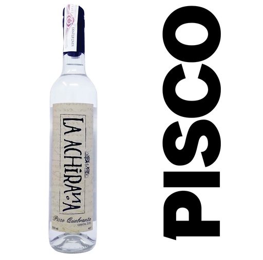 PISCO QUEBARANTA LA ACHIRANA 500ml Cx12