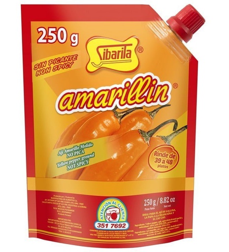 SIBARITA AMARILLIN S/PICANTE DOYPACK 250g Cx12