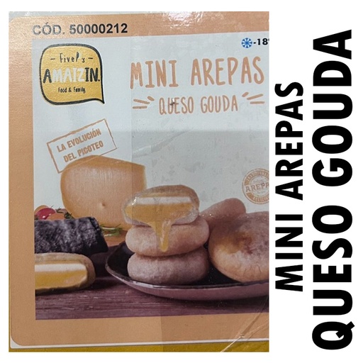 AMAIZIN MINI AREPAS QUESO GOUDA 50Und
