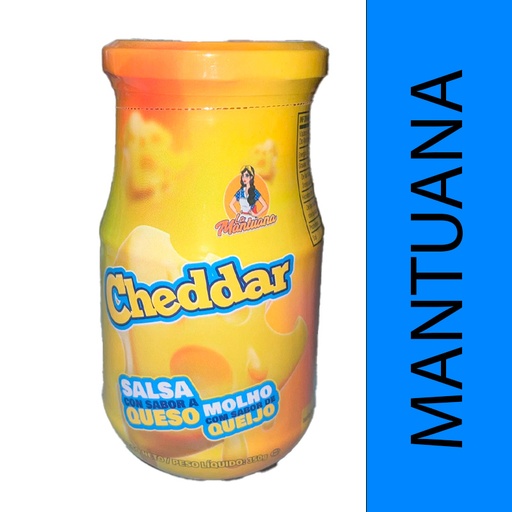 CHEDDAR LA MANTUANA (salsa de queso) 350g  X 6