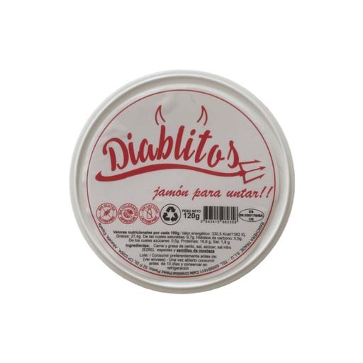 DIABLILLOS PEQUEÑOS 100g Cx33 JAMON ENDI