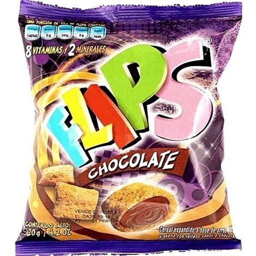 FLIPS BOLSA CHOCOLATE 120g Cx14