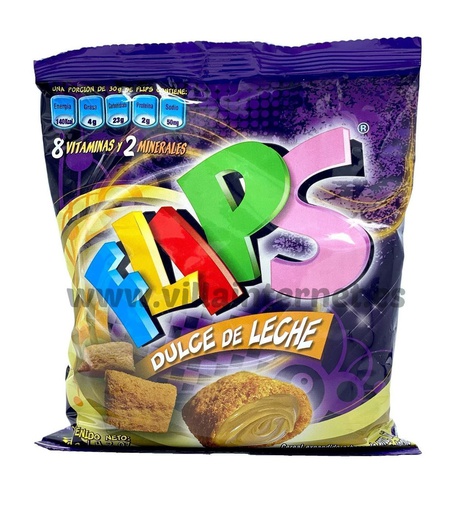 FLIPS BOLSA DULCE DE LECHE 120g Cx14