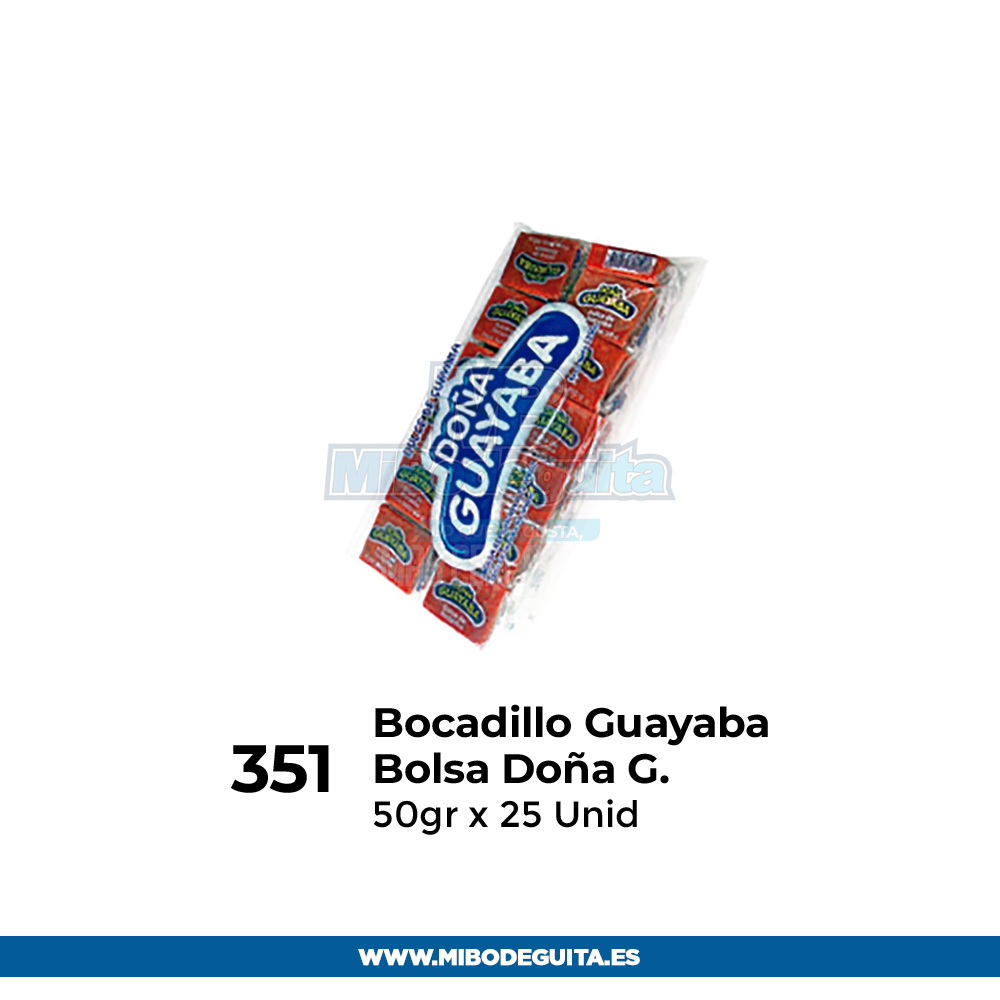 Bocadillo Bolsa Boña Guayaba