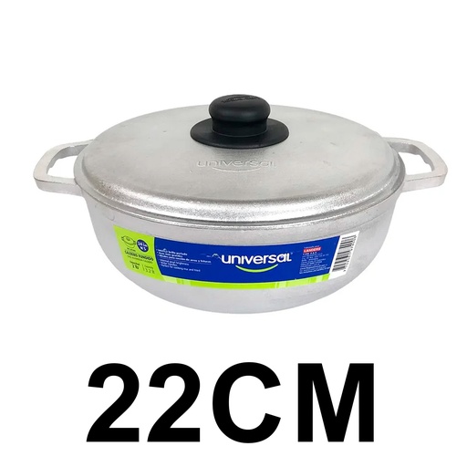 CALDERO FUNDIDO 22CM X 6  UNIVERSAL