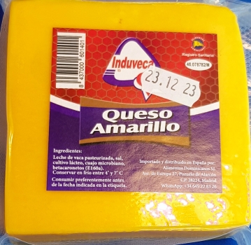 QUESO AMARILLO INDUVECA X 250g