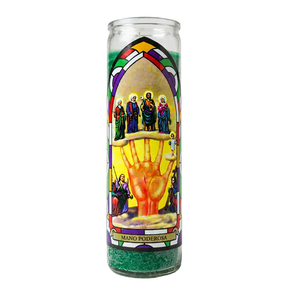 VELADORA MANO PODEROSA Cx12