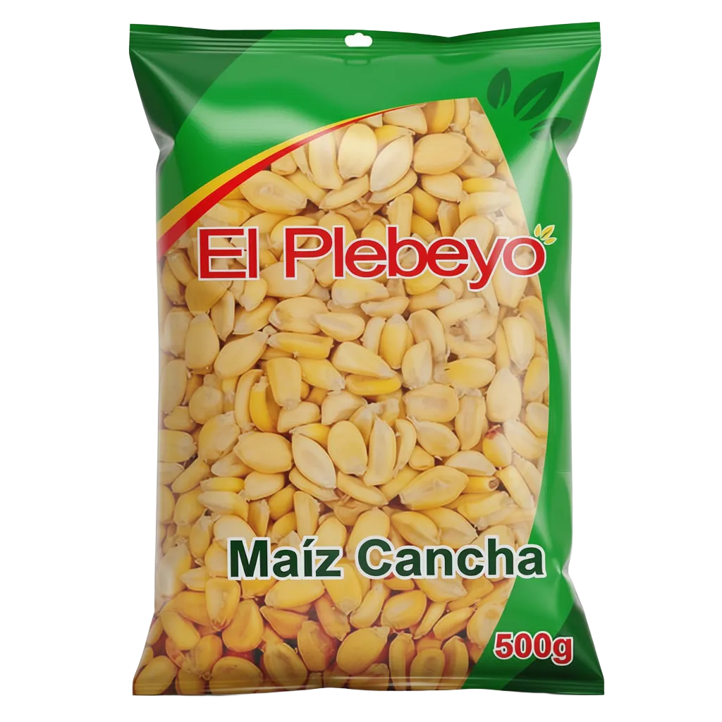Maíz Cancha PLEBEYO 500g x  24 Unid