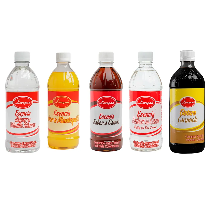 Esencia Sabor a: Vainilla·Mantequilla·Canela·Coco·Caramelo LEVAPAN 500ml