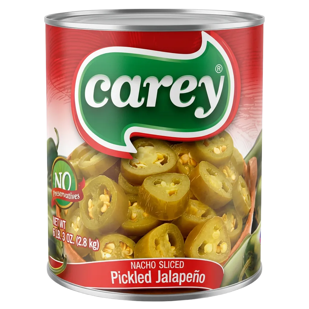 Jalapeños en Rodajas CAREY 2.8.Kg x 6 Unid