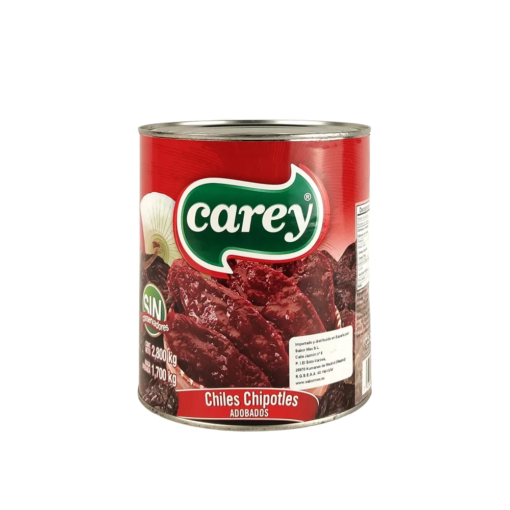 Chiles Chipotles CAREY 2.8 Kg x 6 Unid