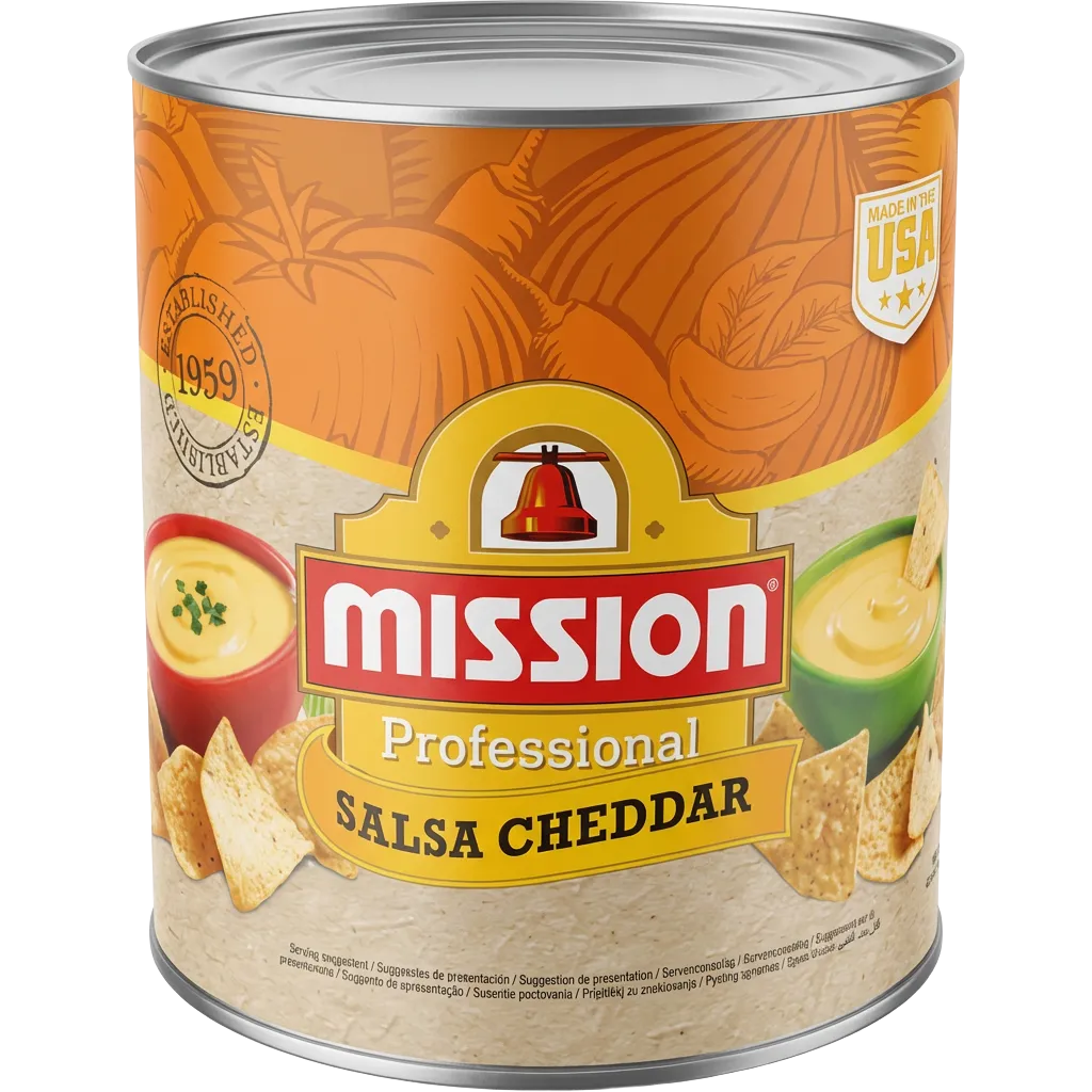 Salsa Cheddar MISSION 3K 6 Unid