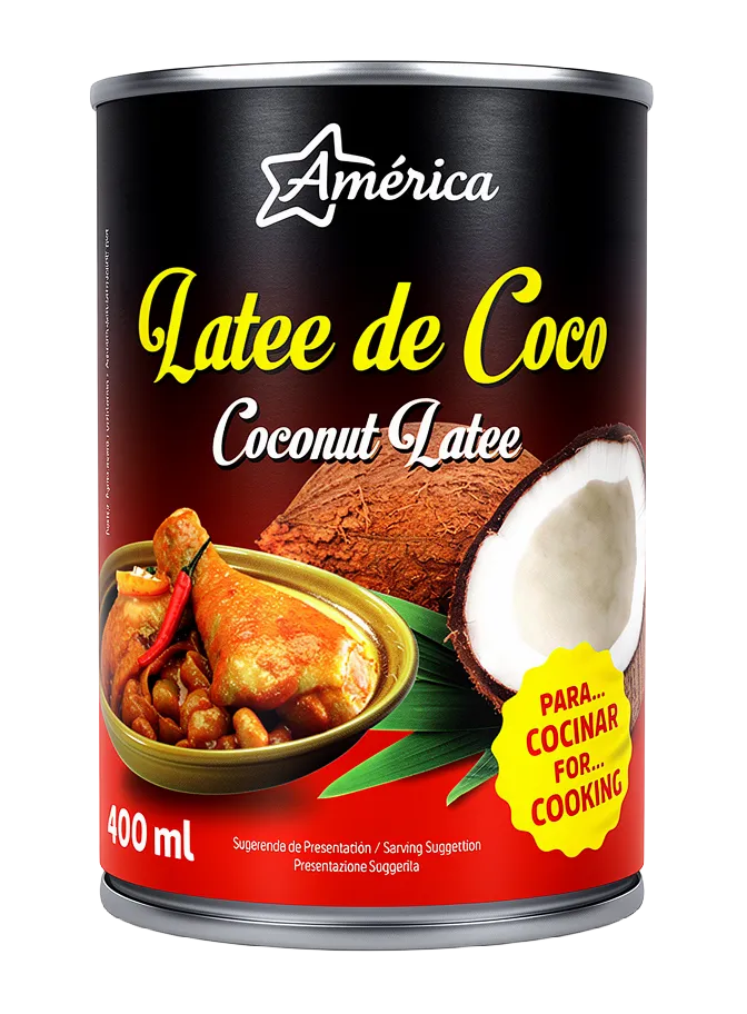 Leche Coco Lata AMERICA 400g x  12 Unid