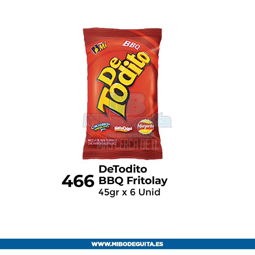 De Todito BBQ fritolay
