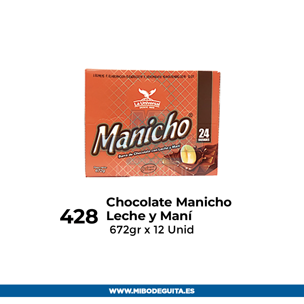 Chocolate manicho leche y mani La Universal