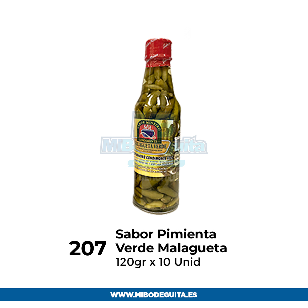 Sabor pimienta Verde Malagueta