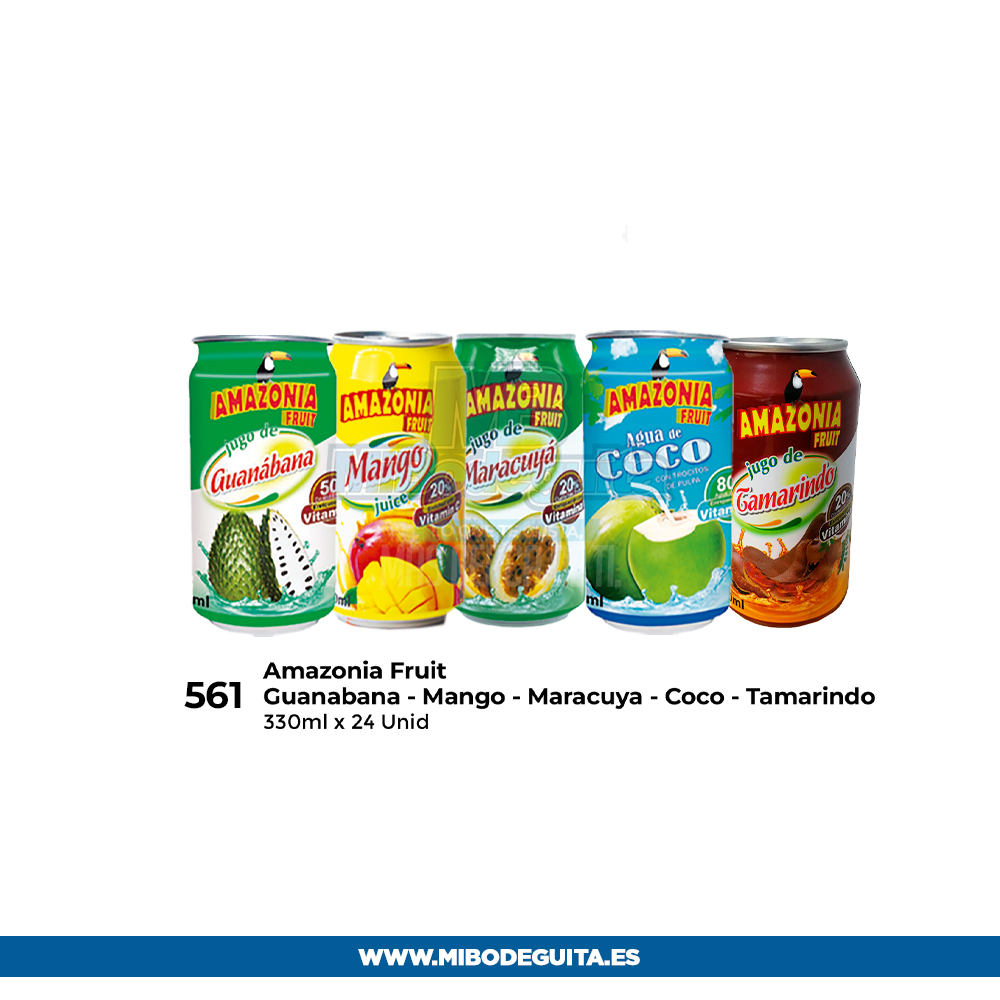 Amazonia Fruit lata (Guanábana-Mango-Maracuyá-Coco-Tamarindo)