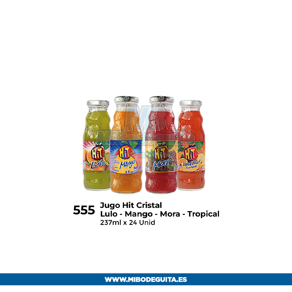Jugos Hit Botella (Lulo-Mango-Mora-Tropical) 