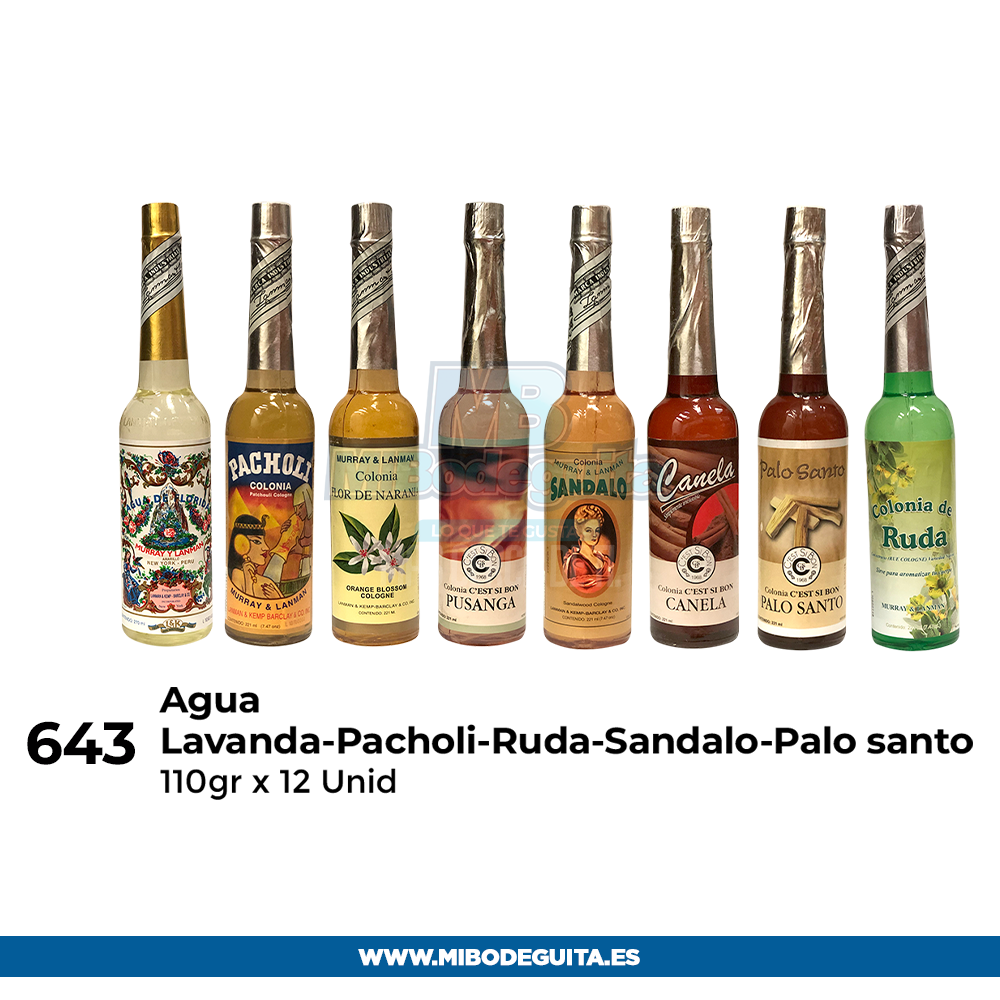 Agua (Lavanda-Pacholi-Ruda-Sandalo-Palo-Santo)