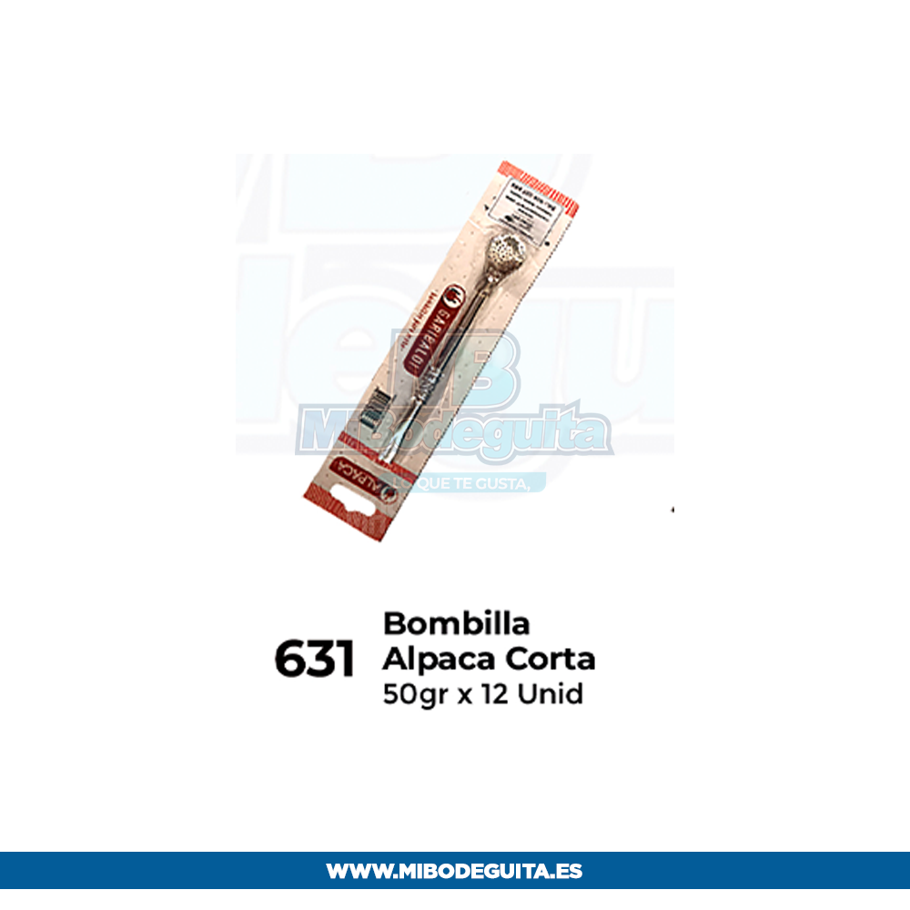 Bombilla Alpaca Corta