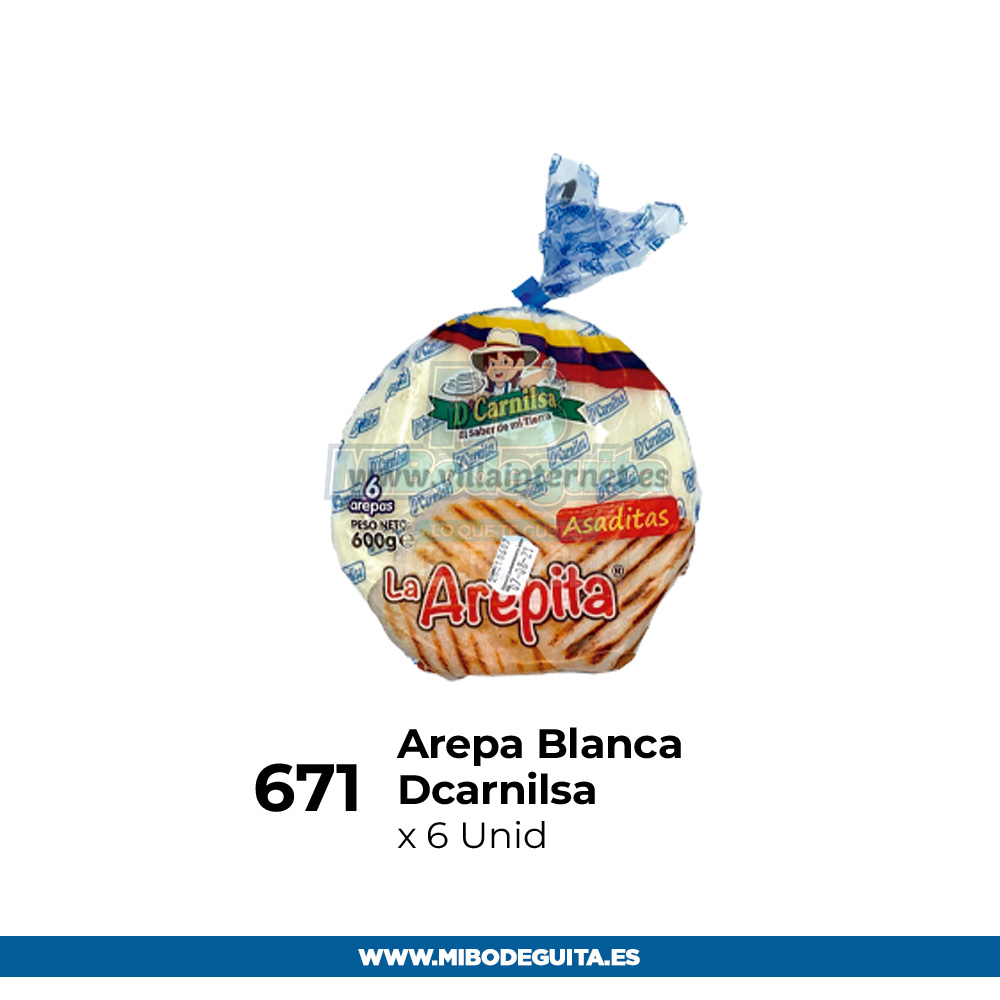 Arepa blanca de Carnilsa