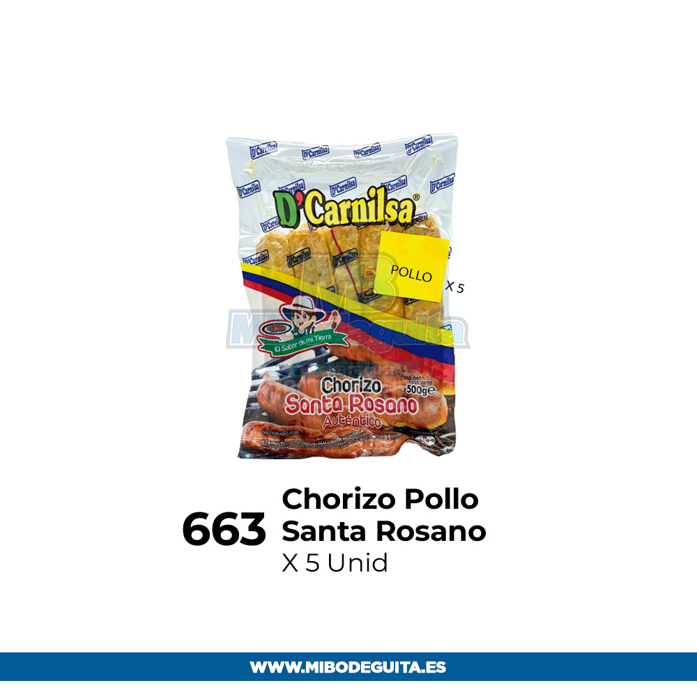 Chorizo Pollo Santa Rosano 
