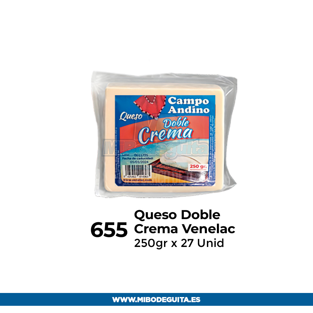Queso Doble Crema venelac 