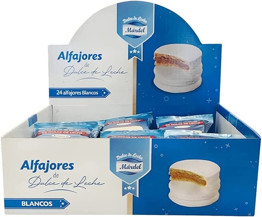DISPLEY ALFAJOR BLANCO MARDEL x24 Cx6