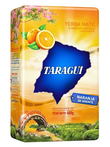 YERBA TARAGUY NARANJA (CON PALO) 500g Cx10