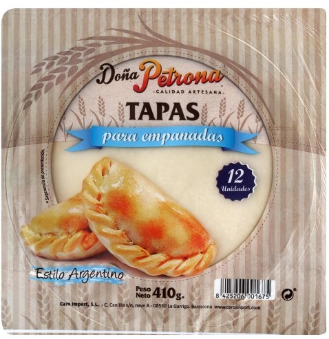 TAPAS EMPANADAS DOÑA PETRONA 12 UNI Cx18