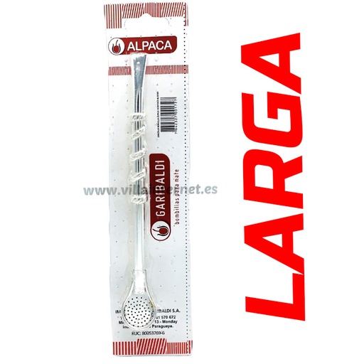 BOMBILLA ALPACA LARGA GARIBALDI