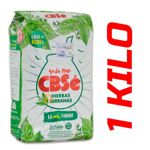YERBA CBSE 1 KILO HIERBAS SERRANAS  X 12