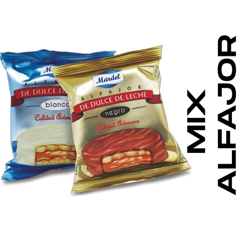 MIX ALFAJOR DULCE DE LECHE MARDEL 720g Cx12