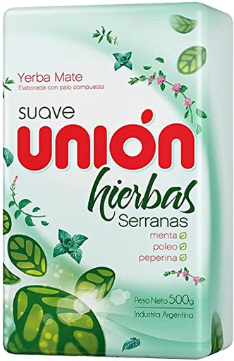 YERBA M. UNION SUAVE HIERVA SERRANAS 500g Cx10