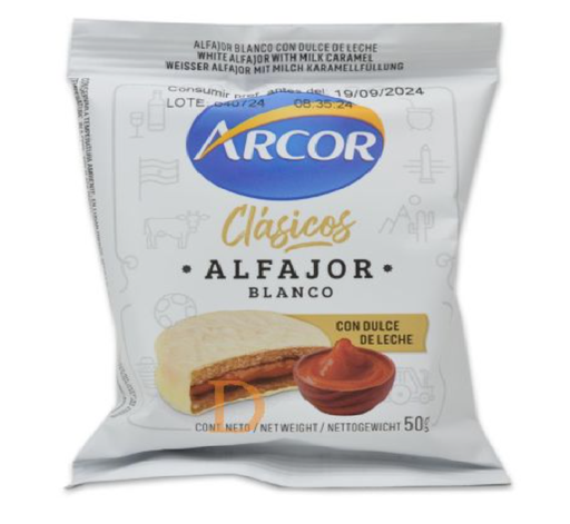 DISPLEY ALFAJOR BLANCO ARCOR x18Und