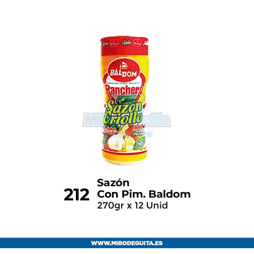 Sazon con pimineta Baldom