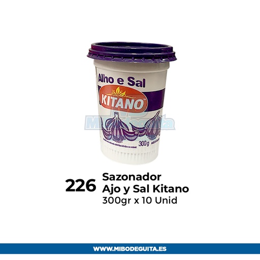 Sazonador ajo y sal Kitano